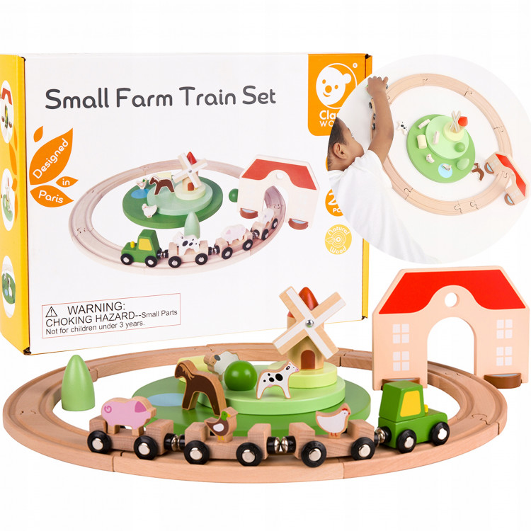 Drevená vláčiková dráha - Farma